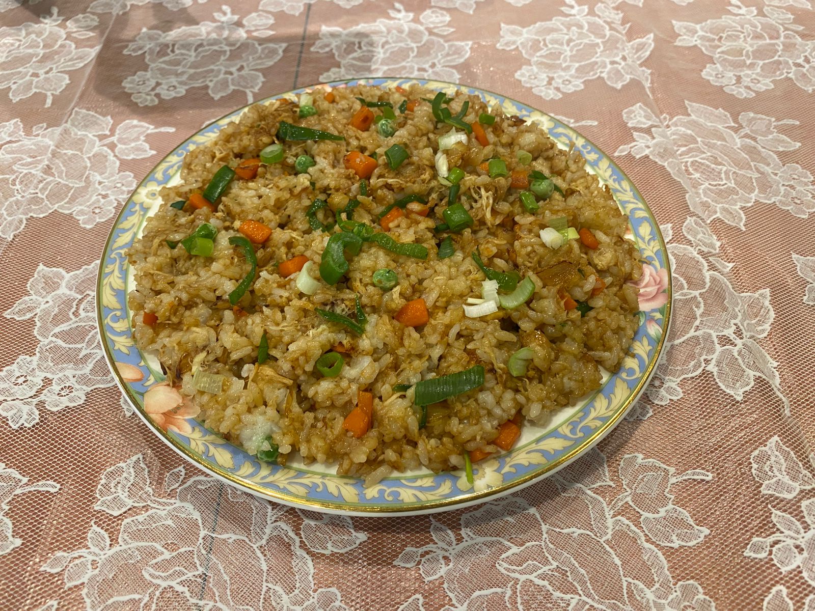 Fried rice on a plate